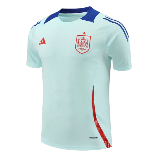 Spain Pre-Match Soccer Jersey EURO 2024 - Light Blue