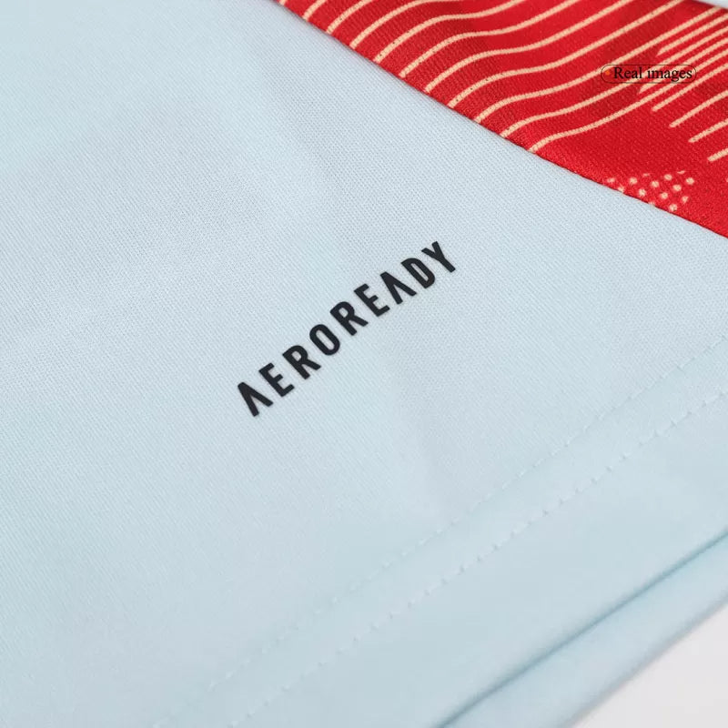 Maglia da calcio pre-partita della Spagna EURO 2024 - Azzurro