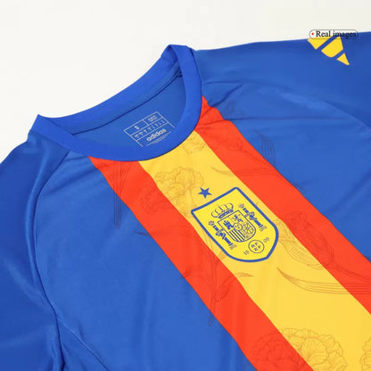 Maglia da calcio pre-partita della Spagna EURO 2024 - Blu