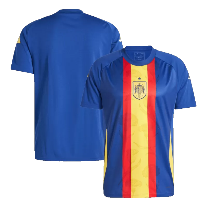 Maglia da calcio pre-partita della Spagna EURO 2024 - Blu