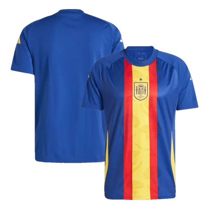 Maglia da calcio pre-partita della Spagna EURO 2024 - Blu