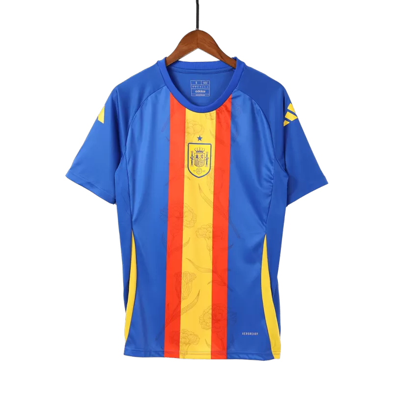 Maglia da calcio pre-partita della Spagna EURO 2024 - Blu