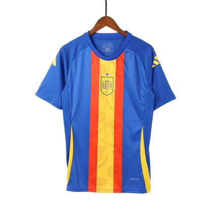 Maglia da calcio pre-partita della Spagna EURO 2024 - Blu