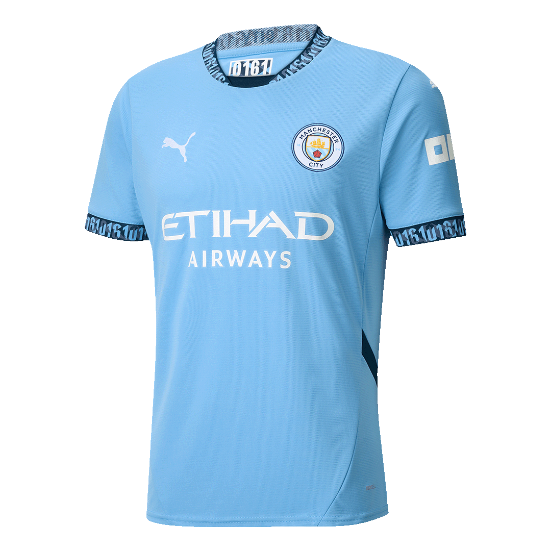 KHUSANOV #45 Manchester City Home  Soccer Jersey 2024/25 Top Soccer Jerseys Store