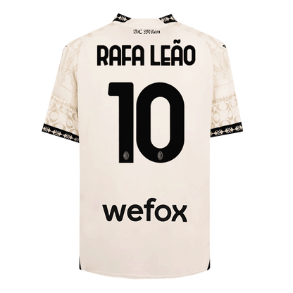 RAFA LE?O #10 AC Milan X Pleasures Fouth Away  Soccer Jersey 2023/24 Top Soccer Jerseys Store