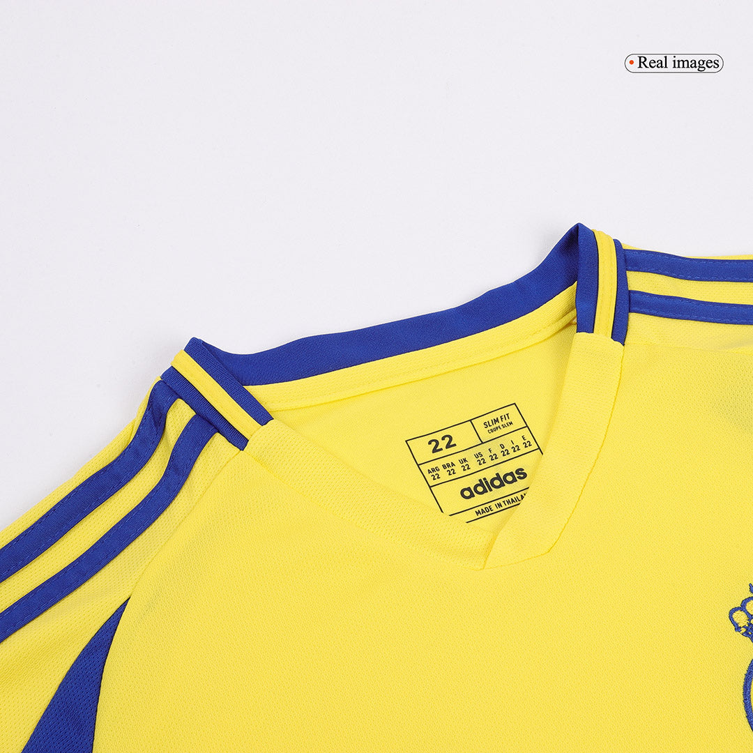 Kid's RONALDO #7 Al Nassr Home  Soccer Jersey Kit(Jersey+Shorts) 2024/25 Top Soccer Jerseys Store