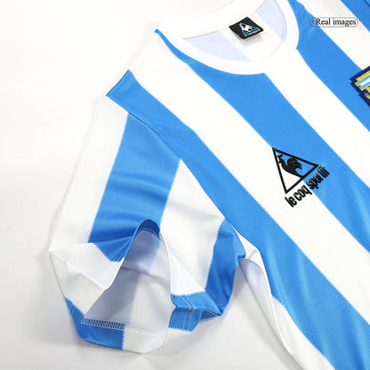 Argentina Home Retro Soccer Jersey 1986