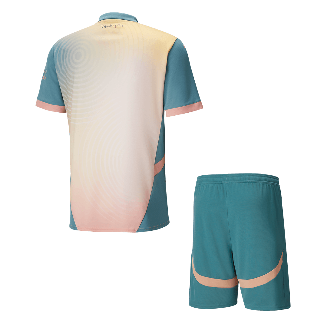 Manchester City Fourth Away  Soccer Jersey Kit(Jersey+Shorts) 2024/25 - Definitely City Top Soccer Jerseys Store