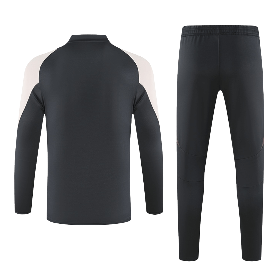 Kid's Real Madrid Zipper Sweatshirt Kit(Top+Pants) 2024/25 Top Soccer Jerseys Store