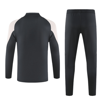 Kid's Real Madrid Zipper Sweatshirt Kit(Top+Pants) 2024/25 Top Soccer Jerseys Store