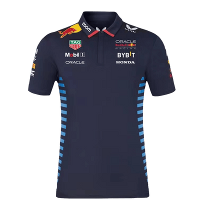 Red Bull F1 Racing Team Polo 2024 - Navy Plus Size(3XL-5XL) Top Soccer Jerseys Store