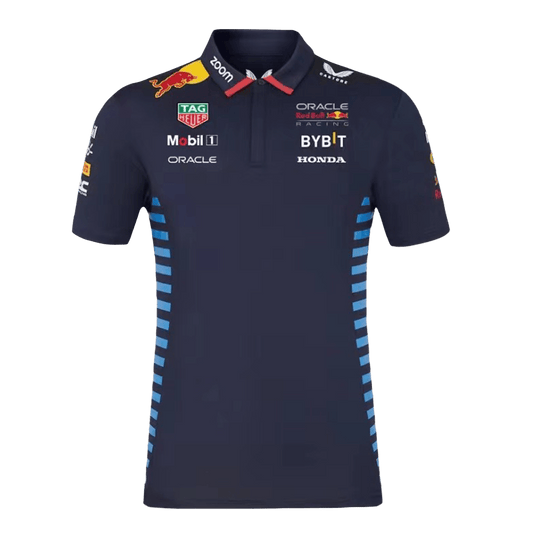 Red Bull F1 Racing Team Polo 2024 - Navy Plus Size(3XL-5XL) Top Soccer Jerseys Store