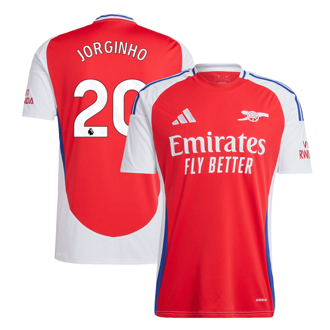 JORGINHO #20 Arsenal Home  Soccer Jersey 2024/25 Top Soccer Jerseys Store