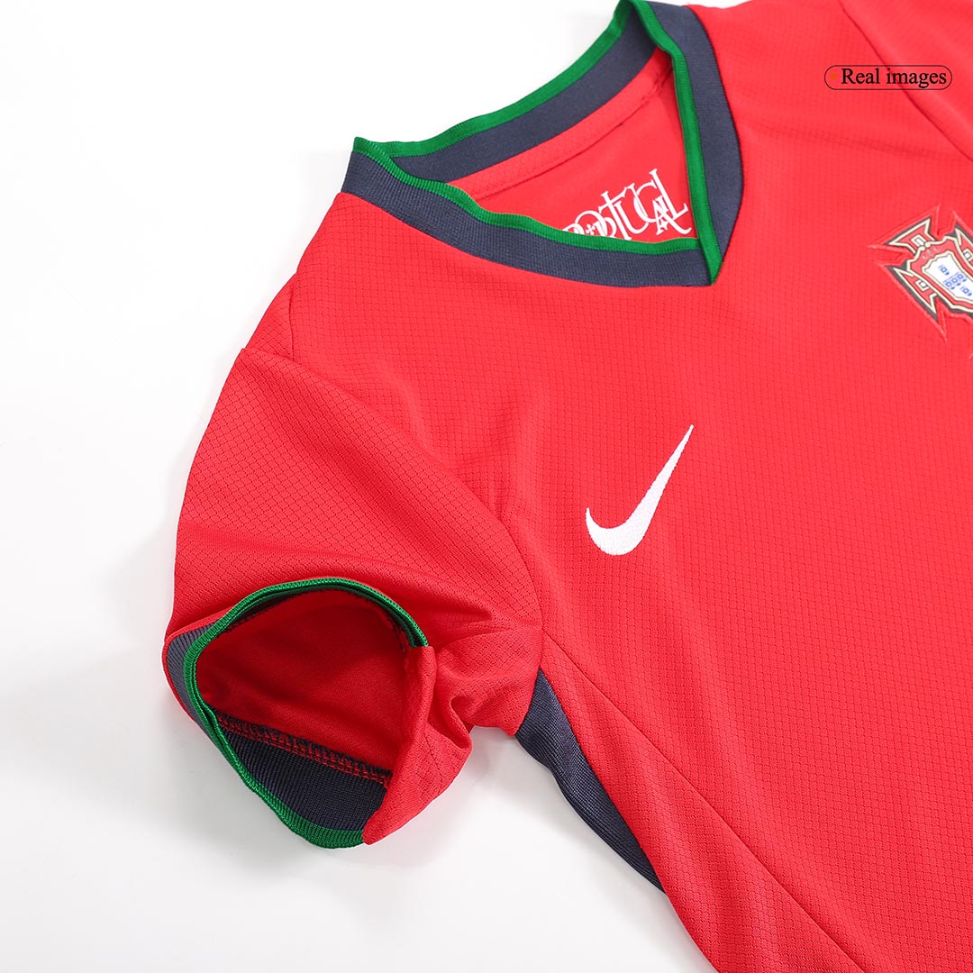 Kid's Portugal Home Jerseys Kit(Jersey+Shorts) Euro 2024