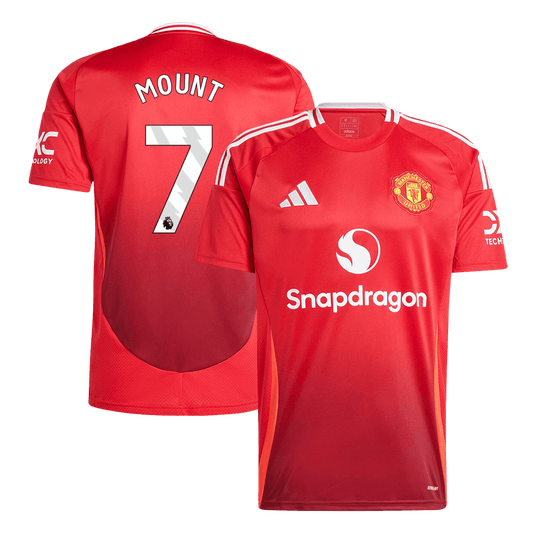 MOUNT #7 Manchester United Home  Soccer Jersey 2024/25 Top Soccer Jerseys Store