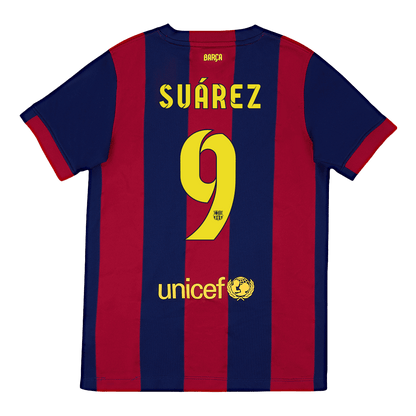 Retro Suárez #9 2014/15 Barcelona Home  Soccer Jersey Top Soccer Jerseys Store