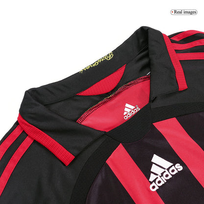 Retro KAKA' #22 2006/07 AC Milan Home Long Sleeve  Soccer Jersey Top Soccer Jerseys Store