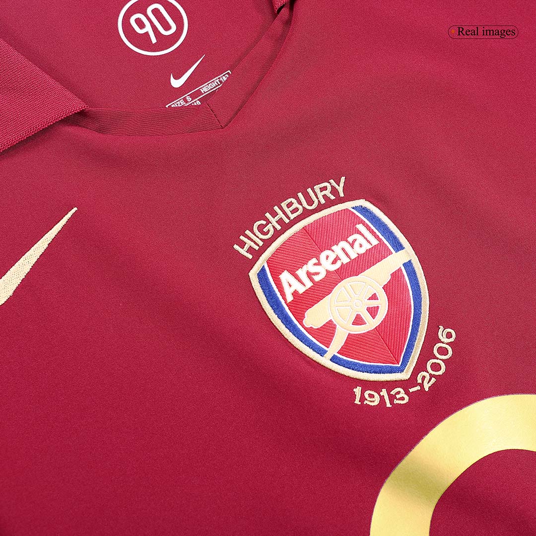 Retro BERGKAMP #10 2005/06 Arsenal Home  Soccer Jersey Top Soccer Jerseys Store