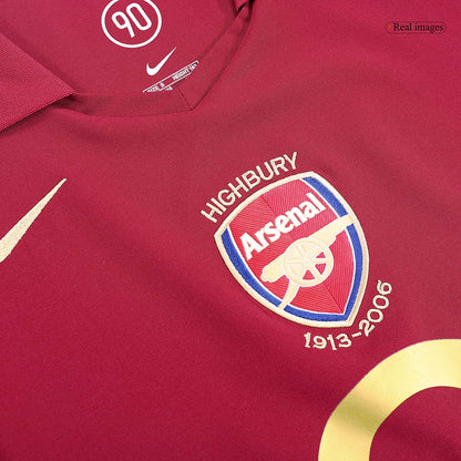 Retro BERGKAMP #10 2005/06 Arsenal Home  Soccer Jersey Top Soccer Jerseys Store