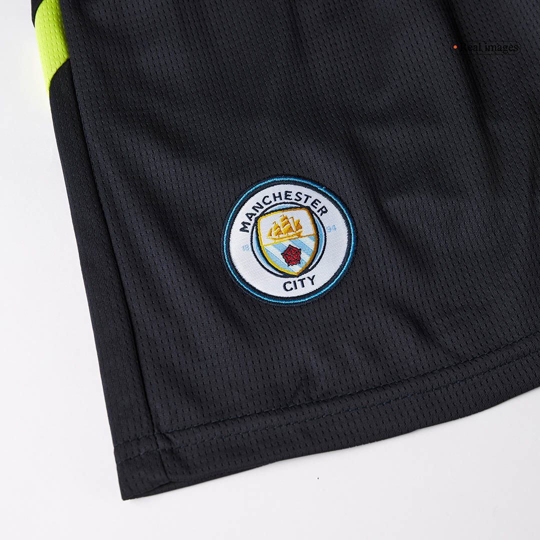 Kid's Manchester City Away  Soccer Jersey Kit(Jersey+Shorts) 2024/25 Top Soccer Jerseys Store