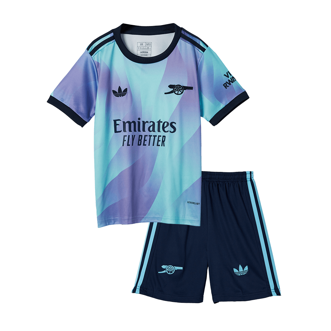 Kid's Arsenal Third Away  Soccer Jersey Kit(Jersey+Shorts) 2024/25 Top Soccer Jerseys Store