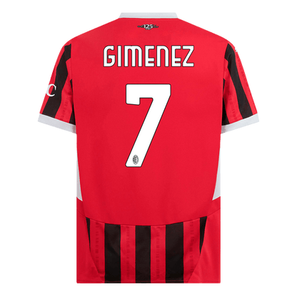 GIMENEZ #7 AC Milan Home  Soccer Jersey 2024/25 Top Soccer Jerseys Store