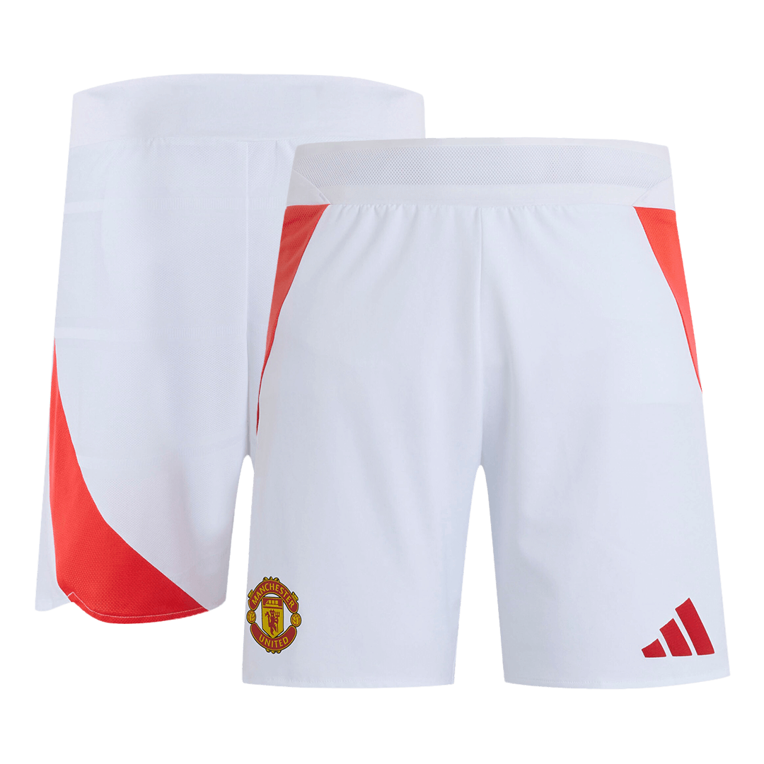 Player Version Manchester United Home Soccer Shorts 2024/25 Top Soccer Jerseys Store