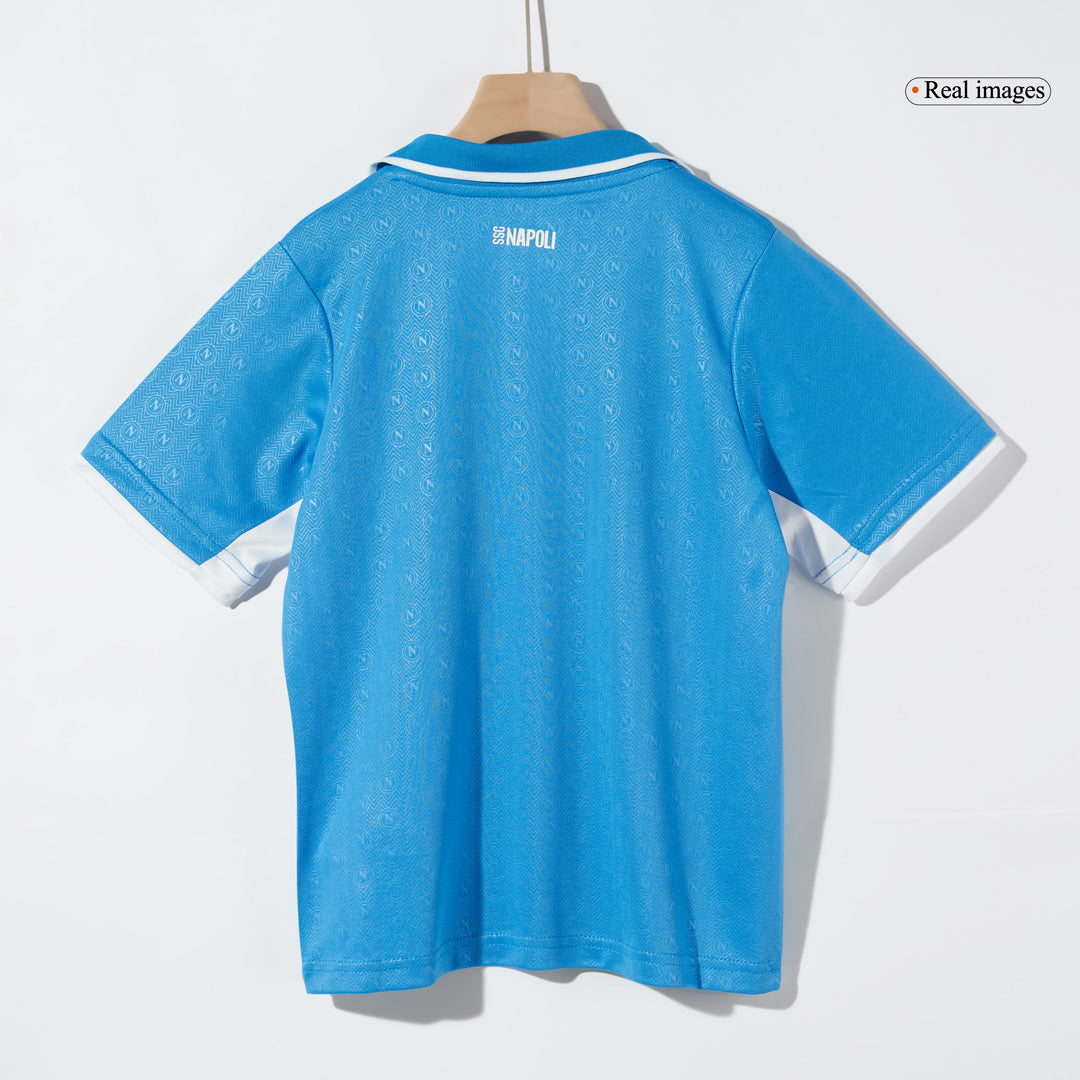 Kid's Napoli Home  Soccer Jersey Kit(Jersey+Shorts) 2024/25 Top Soccer Jerseys Store