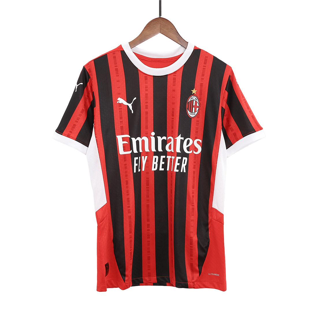 Player Version GIMENEZ #7 AC Milan Home  Soccer Jersey 2024/25 Top Soccer Jerseys Store