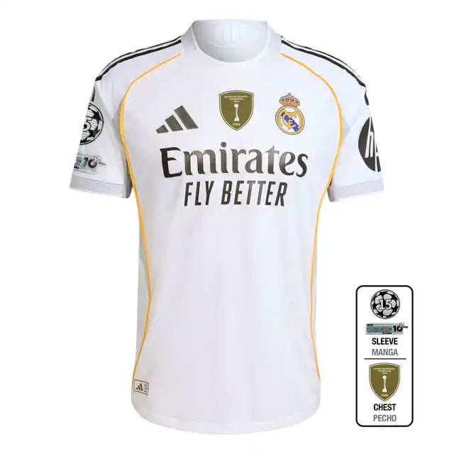Player Version Real Madrid 2025/26 Home Soccer Jersey