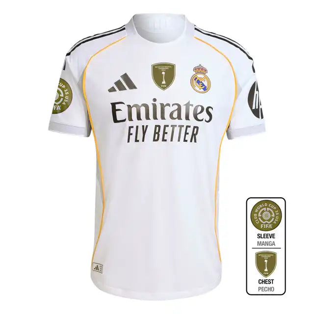 Player Version Real Madrid 2025/26 Home Soccer Jersey