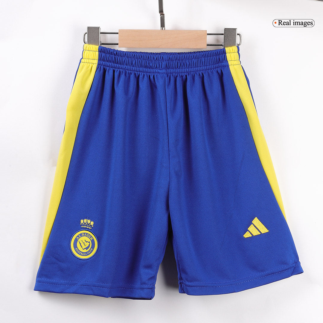 Kid's RONALDO #7 Al Nassr Home  Soccer Jersey Kit(Jersey+Shorts) 2024/25 - ACL Top Soccer Jerseys Store