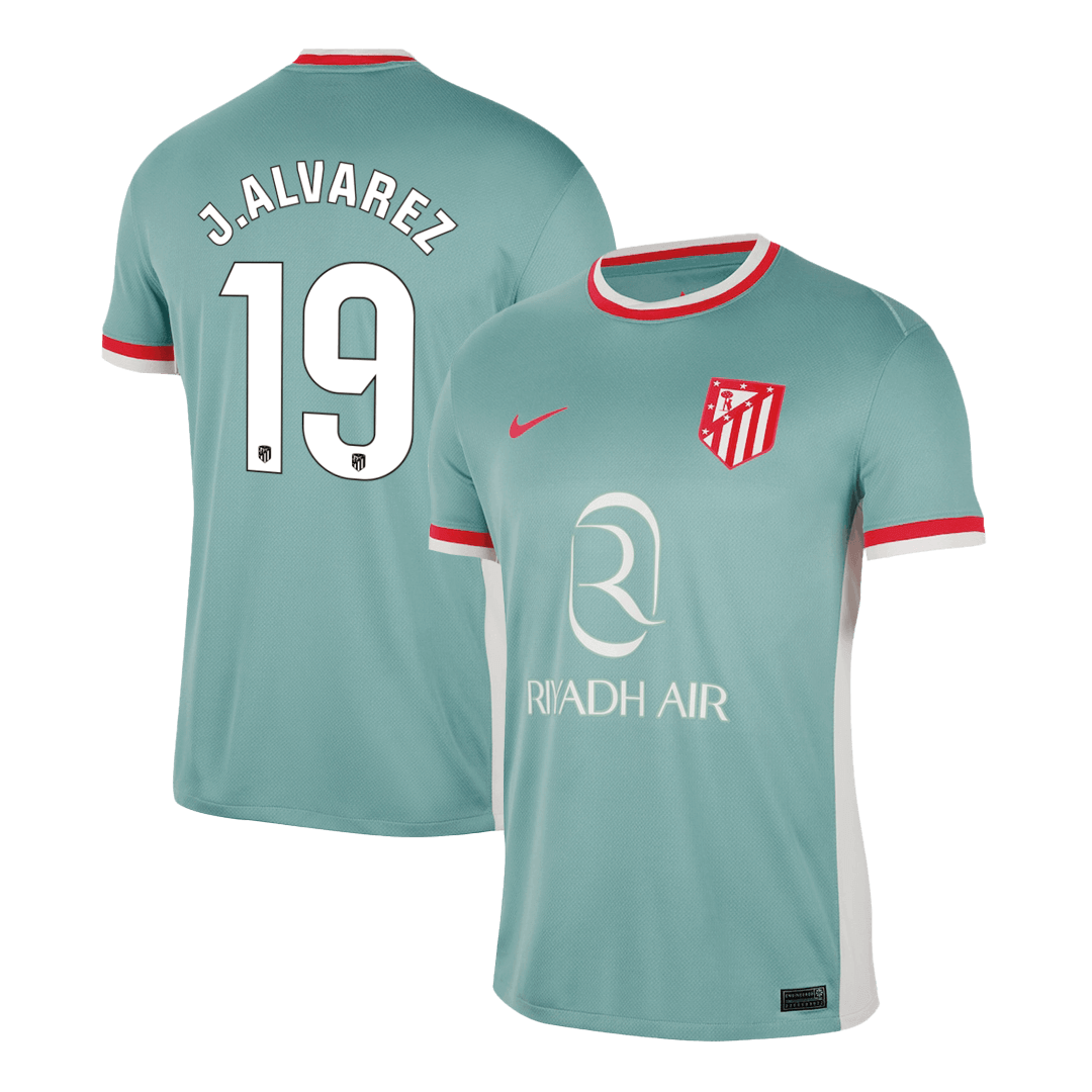 J.ALVAREZ #19 Atletico Madrid Away  Soccer Jersey 2024/25 Top Soccer Jerseys Store