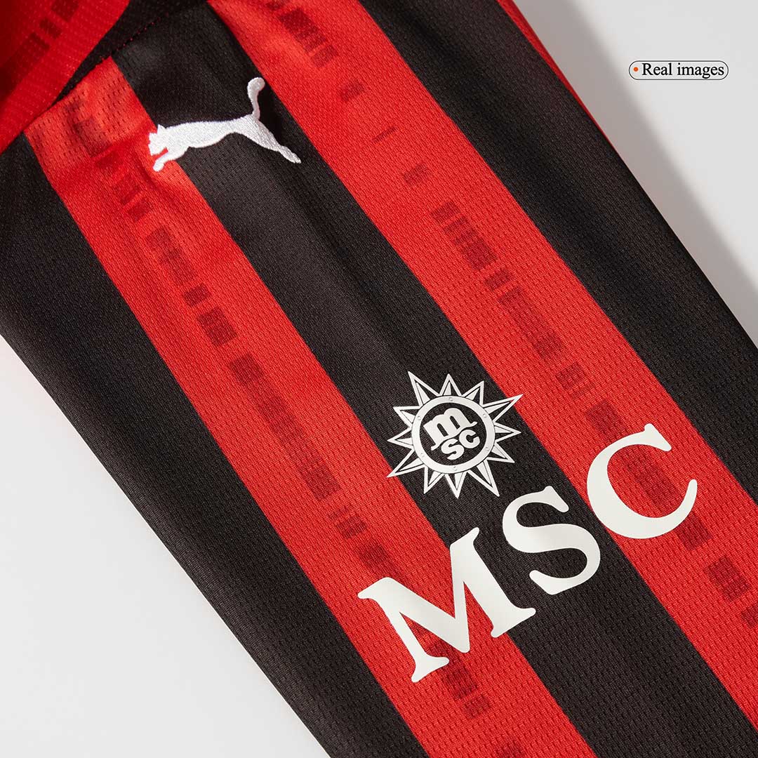 AC Milan Home Long Sleeve  Soccer Jersey 2024/25 Top Soccer Jerseys Store