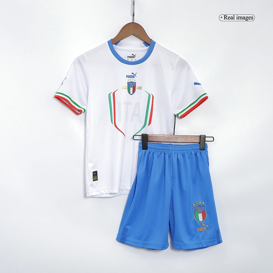 Kid's Italy Away  Soccer Jersey Kit(Jersey+Shorts) 2022 Top Soccer Jerseys Store