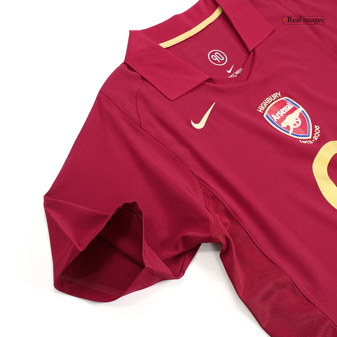 Retro BERGKAMP #10 2005/06 Arsenal Home  Soccer Jersey Top Soccer Jerseys Store