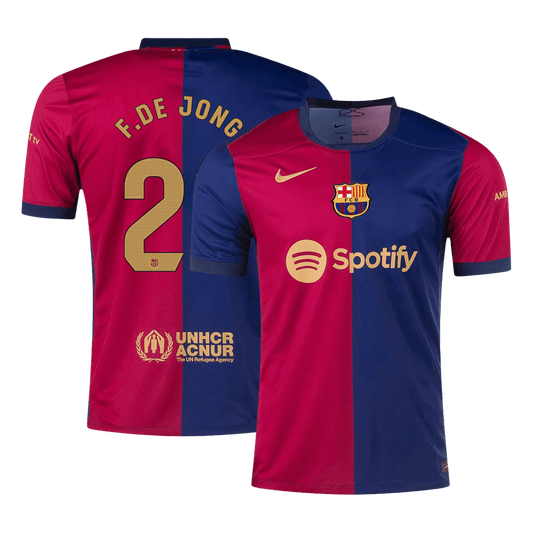 F.DE JONG #21 Barcelona Home  Soccer Jersey 2024/25 Top Soccer Jerseys Store