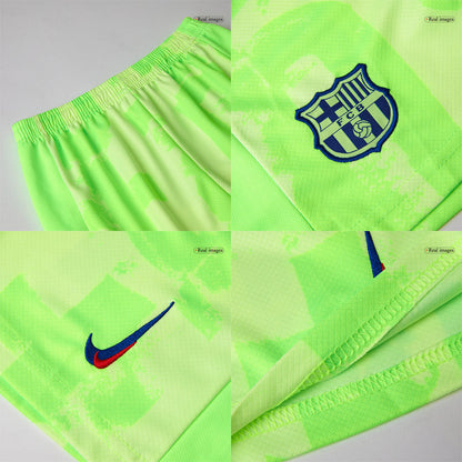 Kid's Barcelona Third Away  Soccer Jersey Kit(Jersey+Shorts+Socks) 2024/25- UCL (Spotify Logo Without Text) Top Soccer Jerseys Store