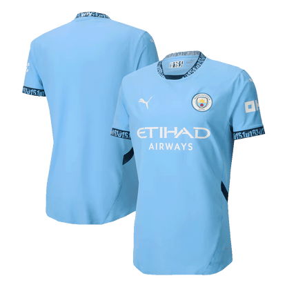 Player Version Manchester City Home  Soccer Jersey 2024/25 Top Soccer Jerseys Store