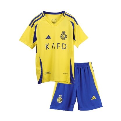 Kid's RONALDO #7 Al Nassr Home  Soccer Jersey Kit(Jersey+Shorts+Socks) 2024/25 - ACL Top Soccer Jerseys Store