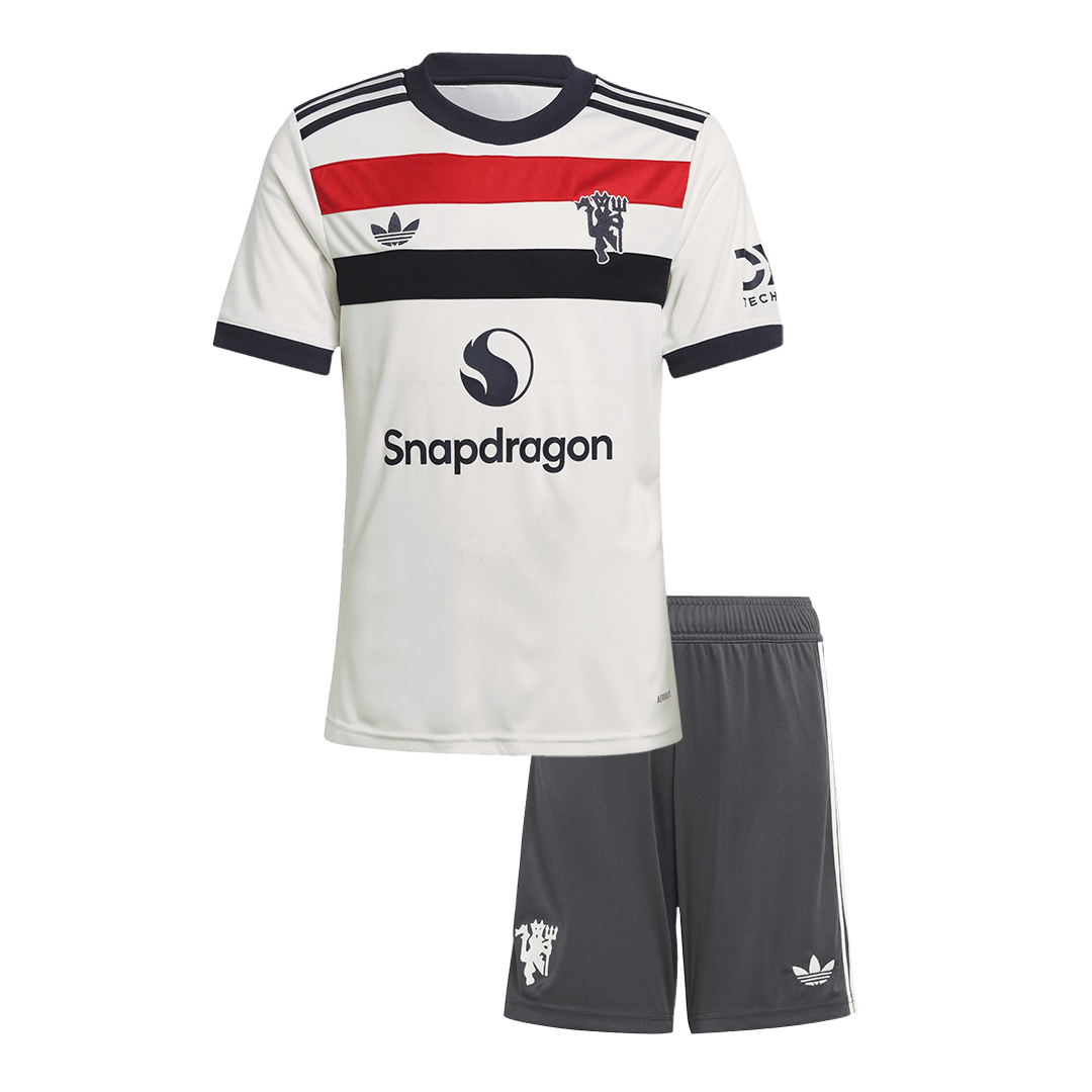 Kid's Manchester United Third Away  Soccer Jersey Kit(Jersey+Shorts) 2024/25 Top Soccer Jerseys Store