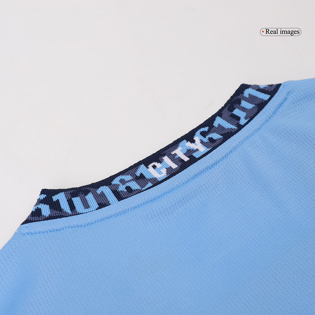KHUSANOV #45 Manchester City Home  Soccer Jersey 2024/25 Top Soccer Jerseys Store