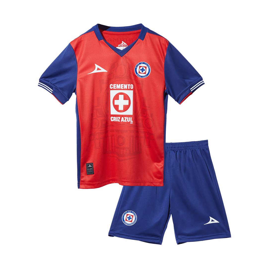 Kid's Cruz Azul Third Away  Soccer Jersey Kit(Jersey+Shorts) 2024/25 Top Soccer Jerseys Store