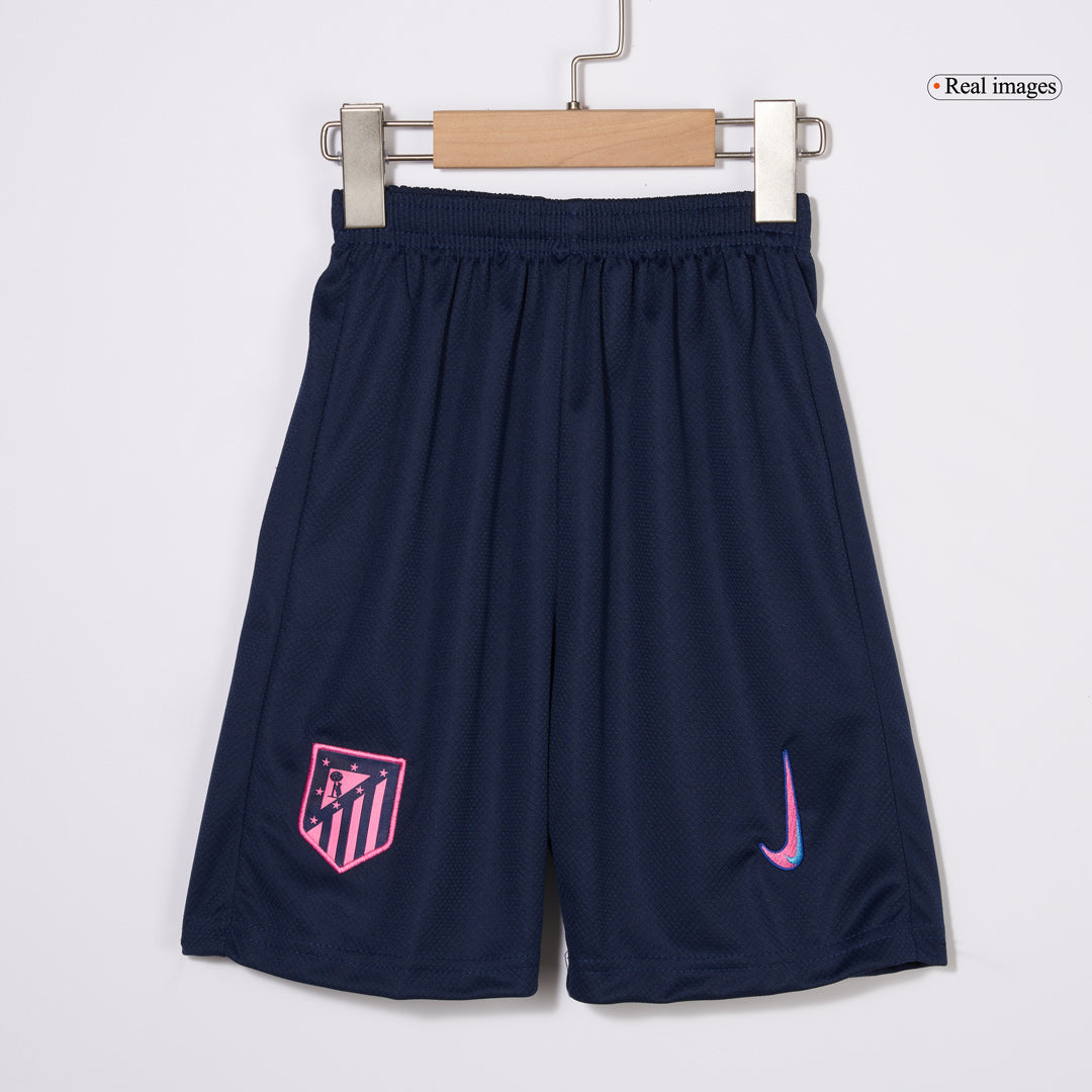 Kid's Atletico Madrid Third Away  Soccer Jersey Kit(Jersey+Shorts) 2024/25 Top Soccer Jerseys Store