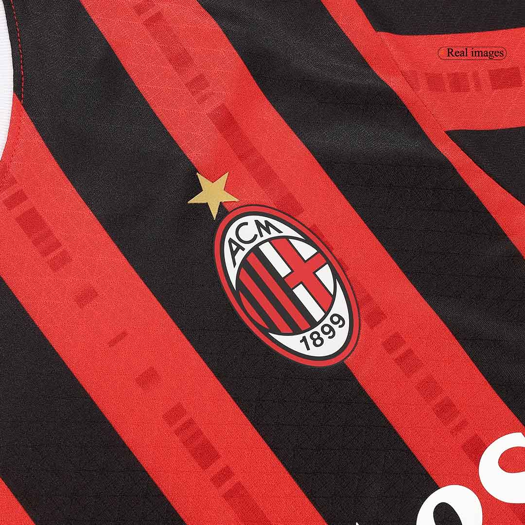 Player Version GIMENEZ #7 AC Milan Home  Soccer Jersey 2024/25 Top Soccer Jerseys Store