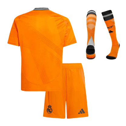 Kid's Real Madrid Away  Soccer Jersey Kit(Jersey+Shorts+Socks) 2024/25 Top Soccer Jerseys Store