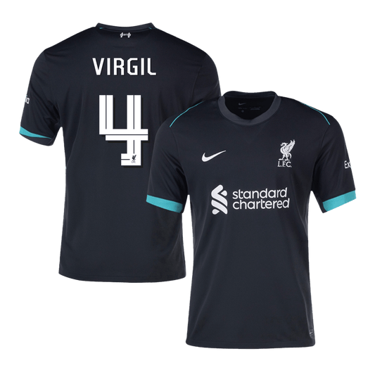 VIRGIL #4 Liverpool Away  Soccer Jersey 2024/25 - UCL Top Soccer Jerseys Store