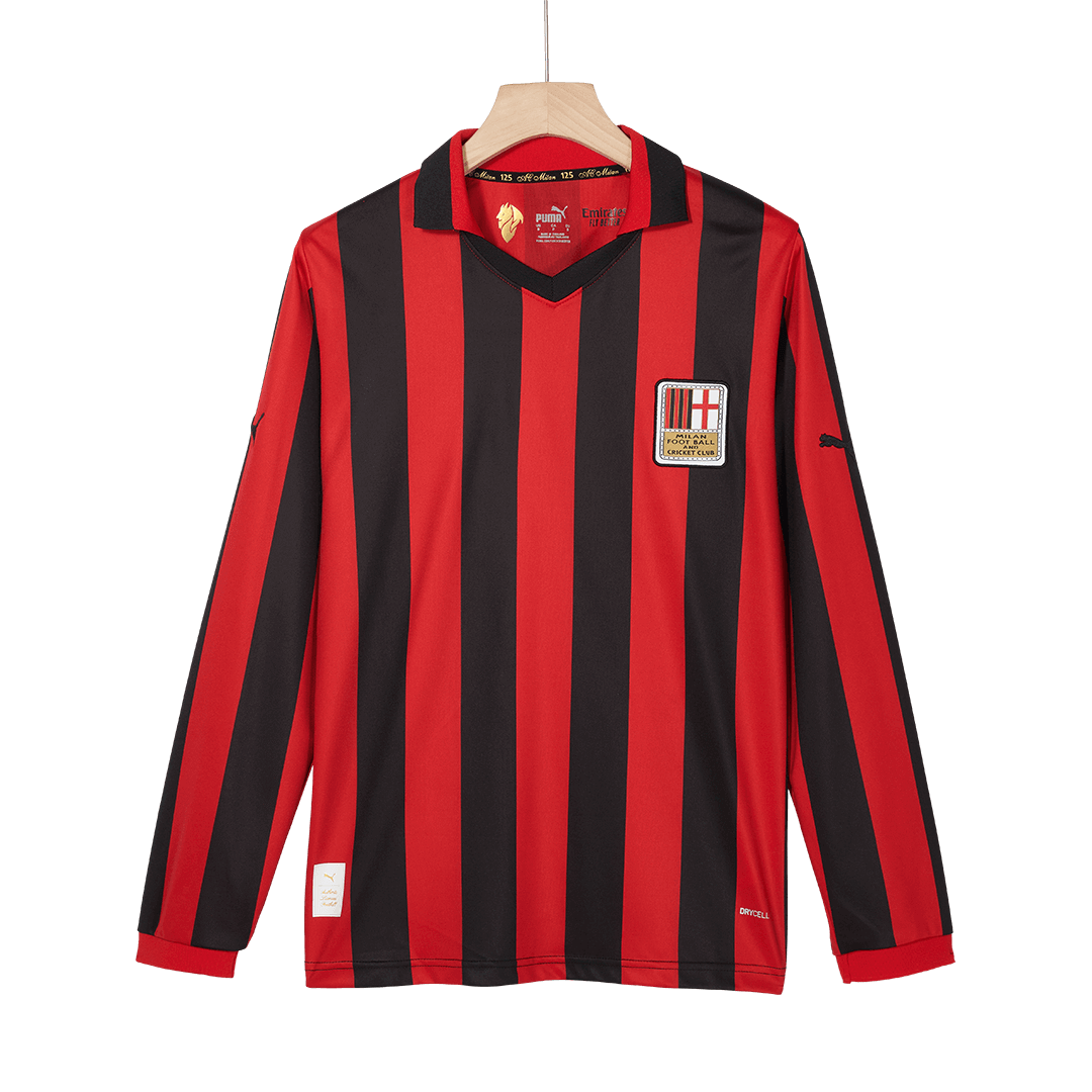 AC Milan Long Sleeve  Soccer Jersey 2024/25 - 125th Anniversary Top Soccer Jerseys Store