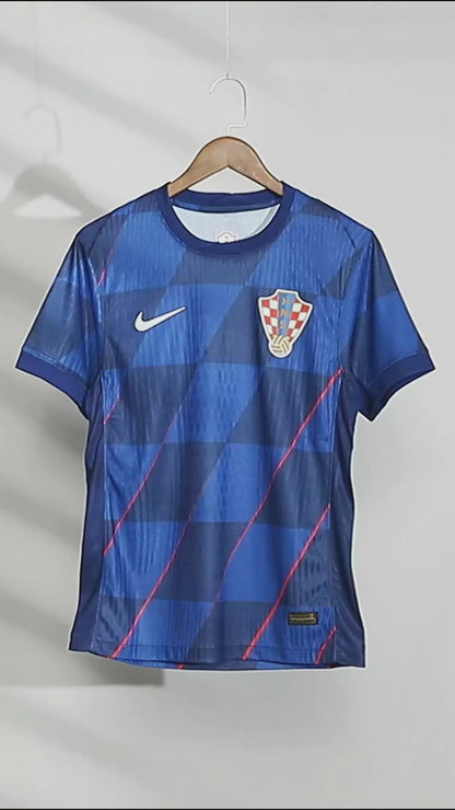 Player Version Croatia Away Soccer Jersey Euro 2024/25 - Slim Fit