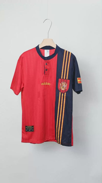 Retro Soccer Jersey Spain Home 1996